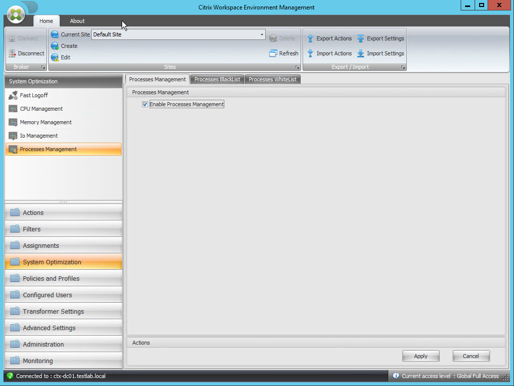 Processes Management