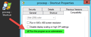 Microsoft SysInternals Process Explorer im Administratorkontext starten