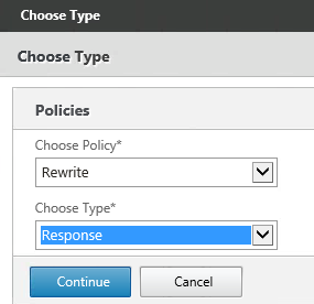 Citrix Netscaler Gateway SSL HSTS add Response policy